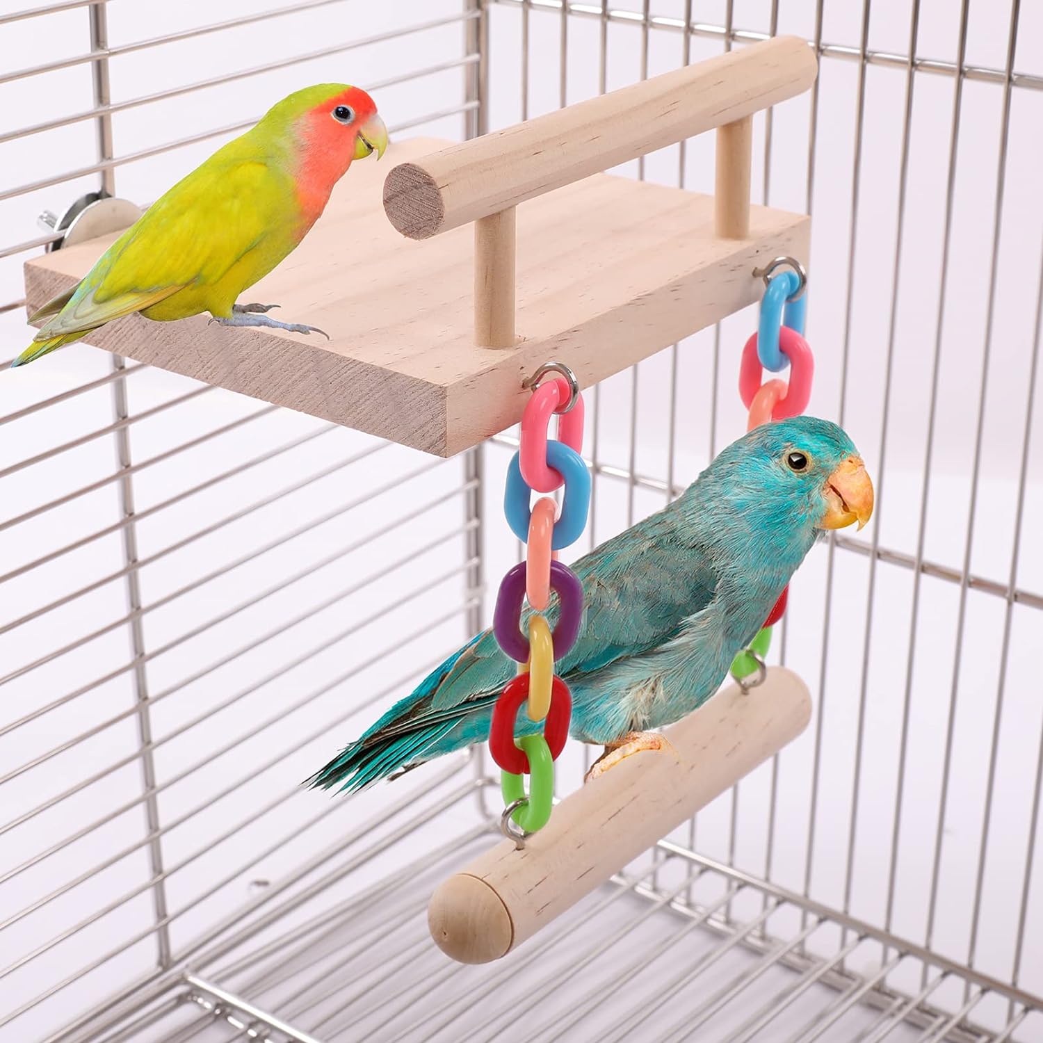 ¡Dale a tus pájaros la diversión y el ejercicio que merecen con las perchas para pájaros ADNIKIA!